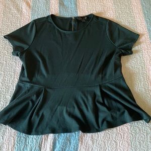 Forever 21 Peplum Top w/ zipper back